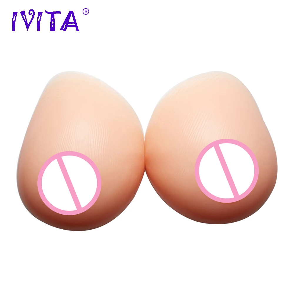 

IVITA 600g High Quality Silicone Breast Forms For Women Artificial Prosthesis Fake Boobs Mastectomy Enhancer Silicone Breasts