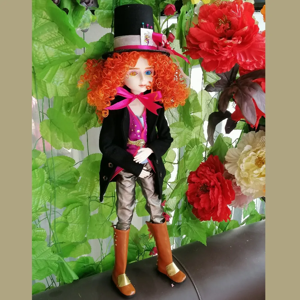 2" полный набор+ EVA BJD Mad Man Hatter Косплей 1/3 BJD Кукла SD 60 см 24" шарнирные куклы игрушка фигурка+ полные аксессуары шляпа