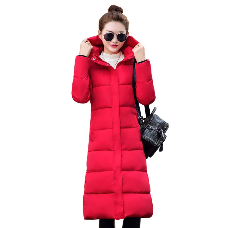 Chaud Coton Long Feminino Épaissir Ouaté Blue Red army Manteau Green beige La black Parka D'hiver Casaco Femmes Inverno White À Capuchon Grey dark Plus C4687 Veste dark Taille pSMVUz