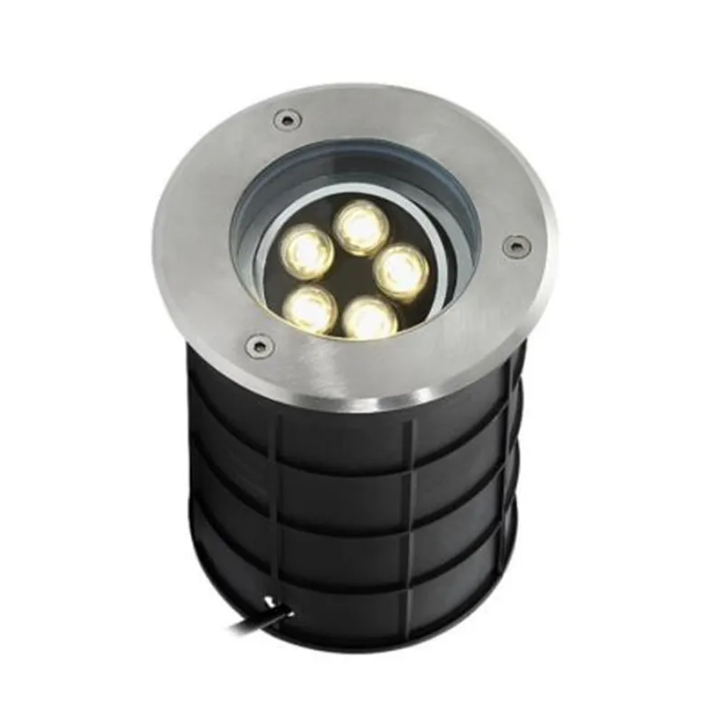 YRANK 10W 5x2W LED подземный свет Buriend Inground Наружное освещение AC85 265V DC12V IP68 прожектор