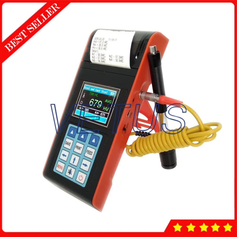 

YHT400A Color LCD Display Leeb Hardness Tester Meter 170-960 HLD Range Built in thermal printer With USB Inerface