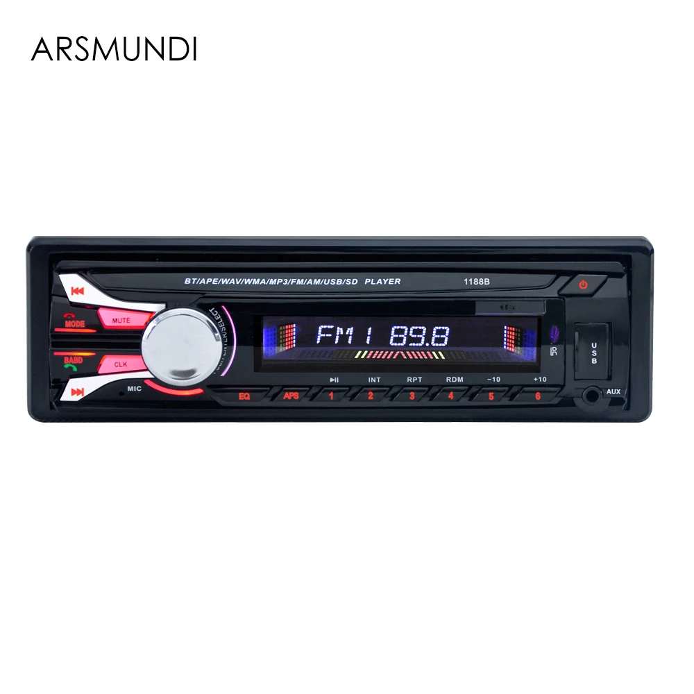 Новое автомобильное радио FM 12V Bluetooth V2.0 Съемная передняя панель Авто аудио стерео