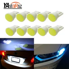 Car led 10pcs/lot T10 194 168 W5W 6 LED COB Chip Car Door Light Clearance Lights Wholesale Car Side Light Bulbs Car styling