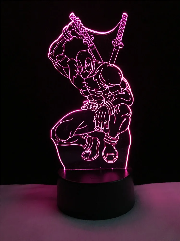 Luzes da Noite night light 7 cor escurecimento Function 3 : Stage Lighting Effect/wedding Decor/house Decoration