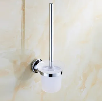 

Modern Chrome Finish Bathroom Accessories, Fashion DesignToilet Brush Holder&WC Brush Set/ Household Products Bath Decoration