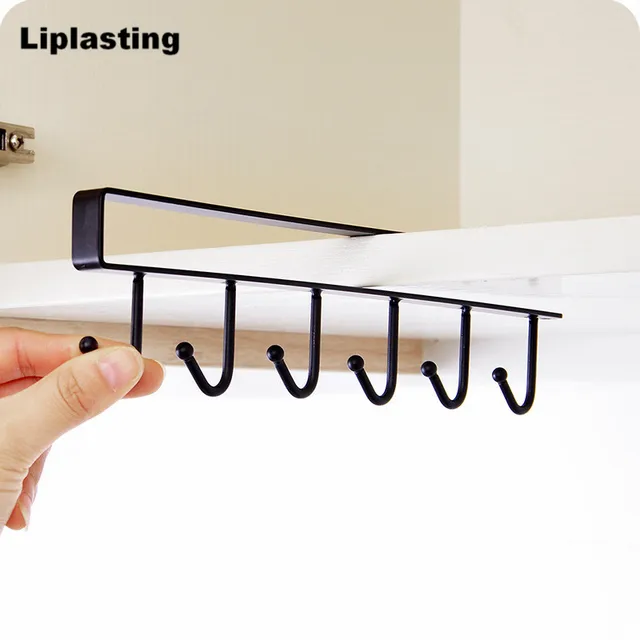 Best Offers Liplasting Multifunctional Kitchen Cabinet Ceiling Hook Storage Holder Ceiling Hanging Rod Wall Hook Desk Cupboards Hanging Hook