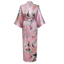 Сексуальное китайское кимоно халат Свадебные невесты ночные халаты Lounge пижамы халат для ванной Плюс Размер S M L XL XXL XXXL-RB00028