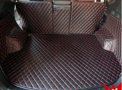

High quality carpets Special trunk mats for Hyundai Santa Fe 5seats 2017-2013 waterproof boot carpets for Santafe 2016 styling