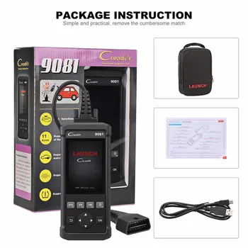 

2017 New Launch DIY Scanner CReader 9081 CR9081 Full OBD2 Scanner+ABS+SRS+Oil+EPB+BMS+SAS+DPF
