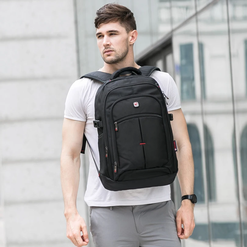 BALANG Brand 2019 New Men's Casual Backpacks Waterproof 15.6 inch Laptop backpack USB Large Capacity School Backpack for Boys