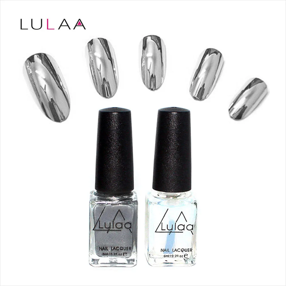 Brand Mirror Effect Metal Color Metallic Nail Polish Paint Metal Nail