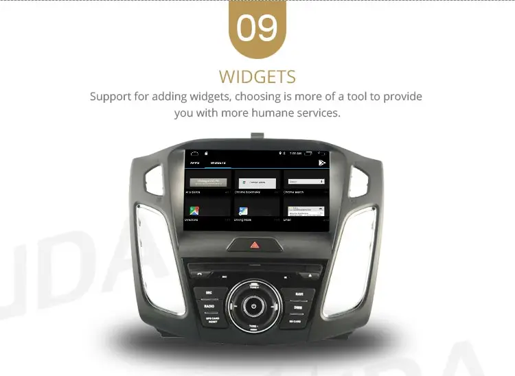 Flash Deal LJDA Android 9.1 Car DVD Player For FORD FOCUS 2012 2013 2014 2015 2016 GPS Navigation 1 Din Car Radio Multimedia WIFI Stereo SD 11
