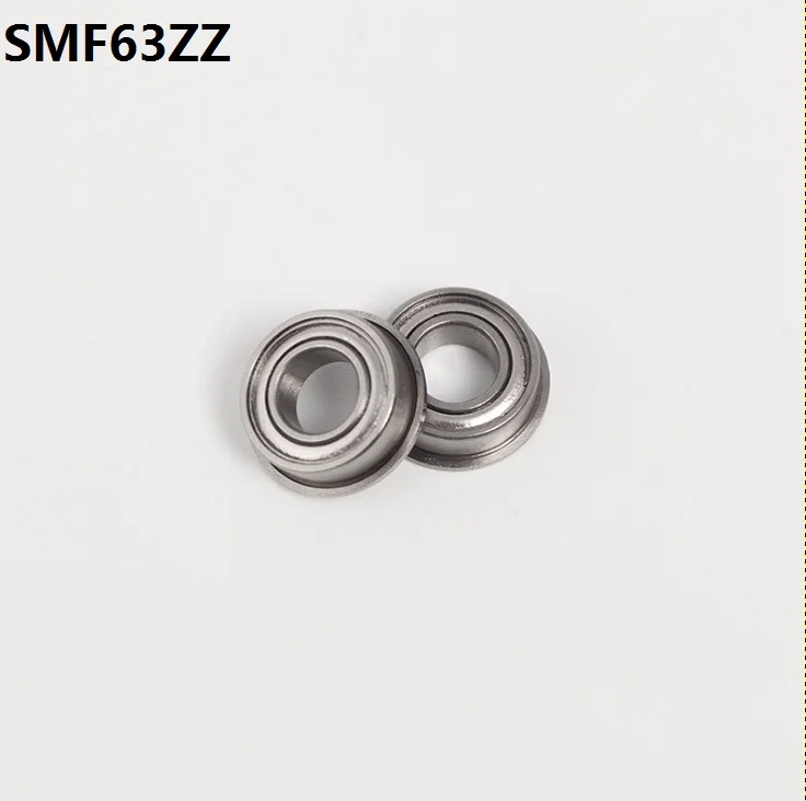 50 шт./лот ABEC-5 SMF63 SMF63ZZ SF673ZZ SF673-ZZ ZZ фланец фланцевый радиальный подшипник Нержавеющая сталь 3*6*2,5 мм 3x6x2,5 мм