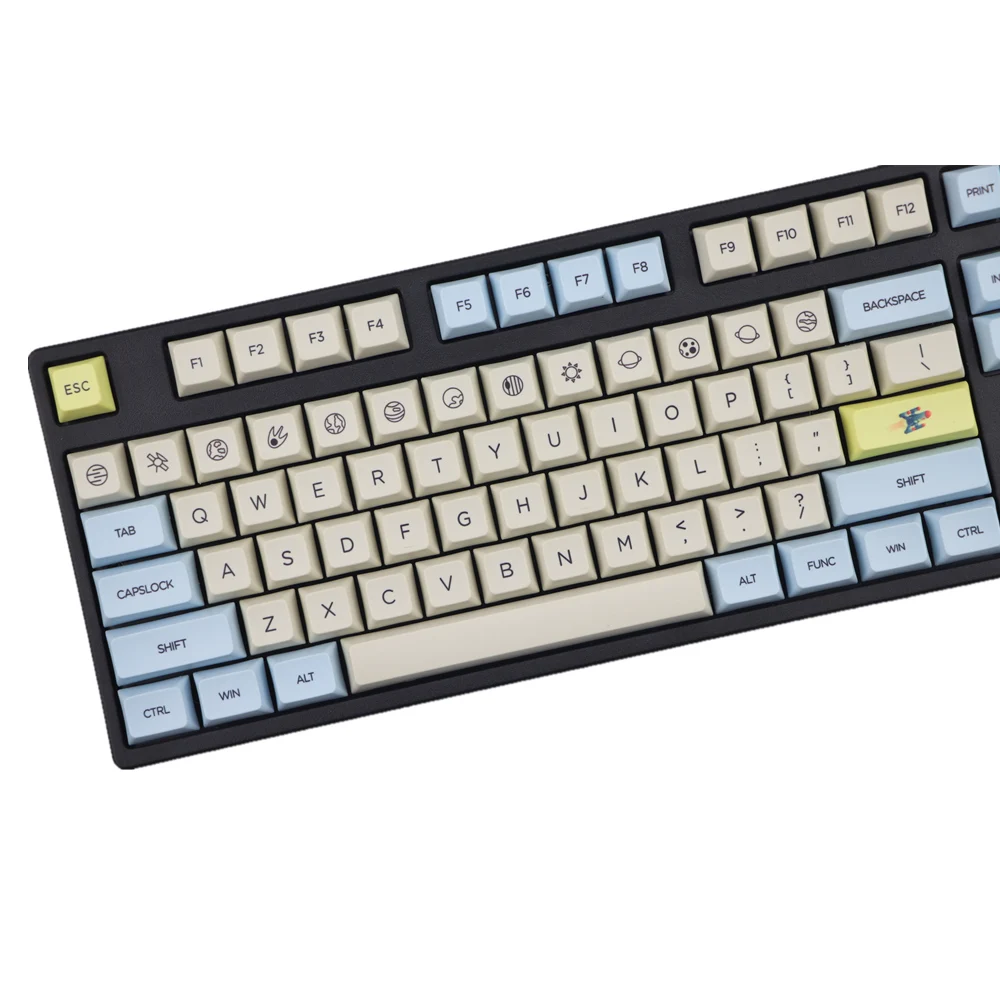 Moon посадочный профиль XDA keycap 121 клавиш краситель сублимированный для MX переключатели механическая клавиатура колпачки