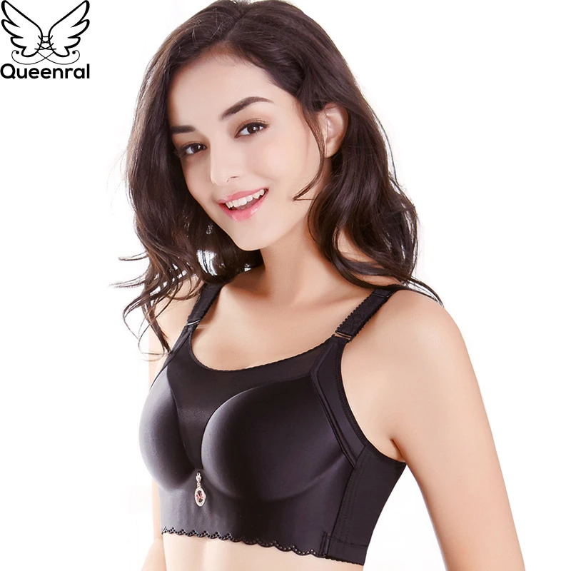 Queenral Push Up бюстгальтеры для Для женщин Бесшовные сексуальный бюстгальтер женский