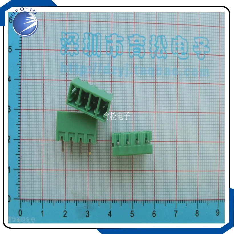 10PCS/LOT Straight pin socket KF2EDG3.81 4P connector spacing 3.81MM