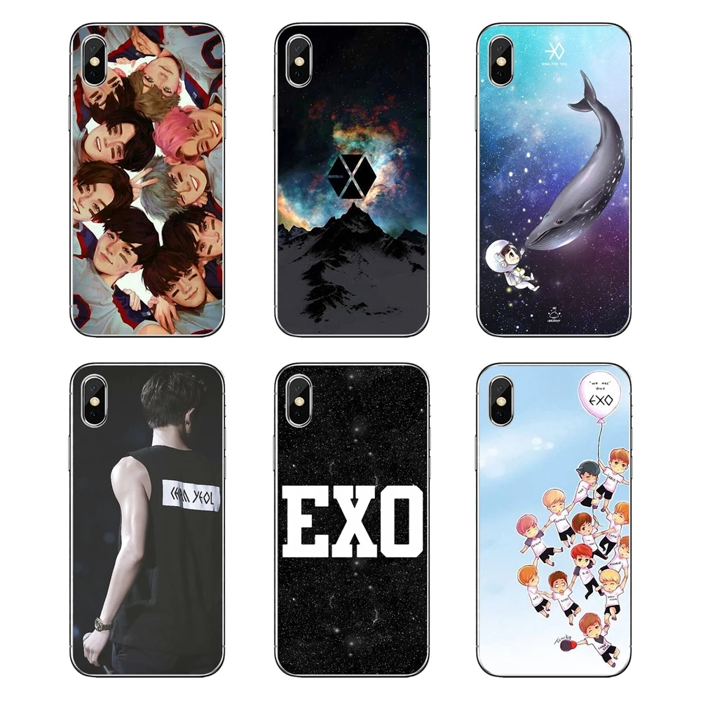 xiumin EXO south korean band Logo Poster Mobile Phone Case Cover For Xiaomi Mi A1 A2 5X 6X 8 lite SE Pro Max Mix 2 2S 3 Mi5 Mi5S |