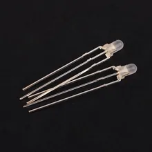 50 шт 3 мм двойной цвет общий анодный свет светодиод светодиодный