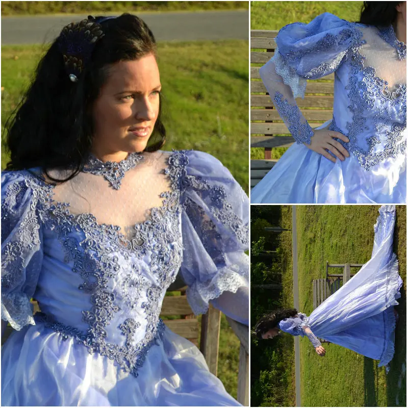 

1860S Victorian Corset Gothic/Civil War Southern Belle Ball Gown Dress Halloween dresses CUSTOM MADE R447