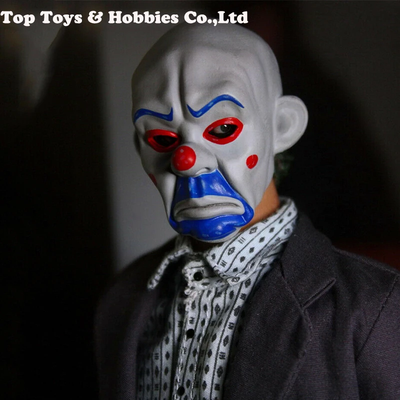 

1/6 Scale Joker Robber Mask Head Sculpt Eyes Can Move For 12'' Male Figure Body Headply Toys