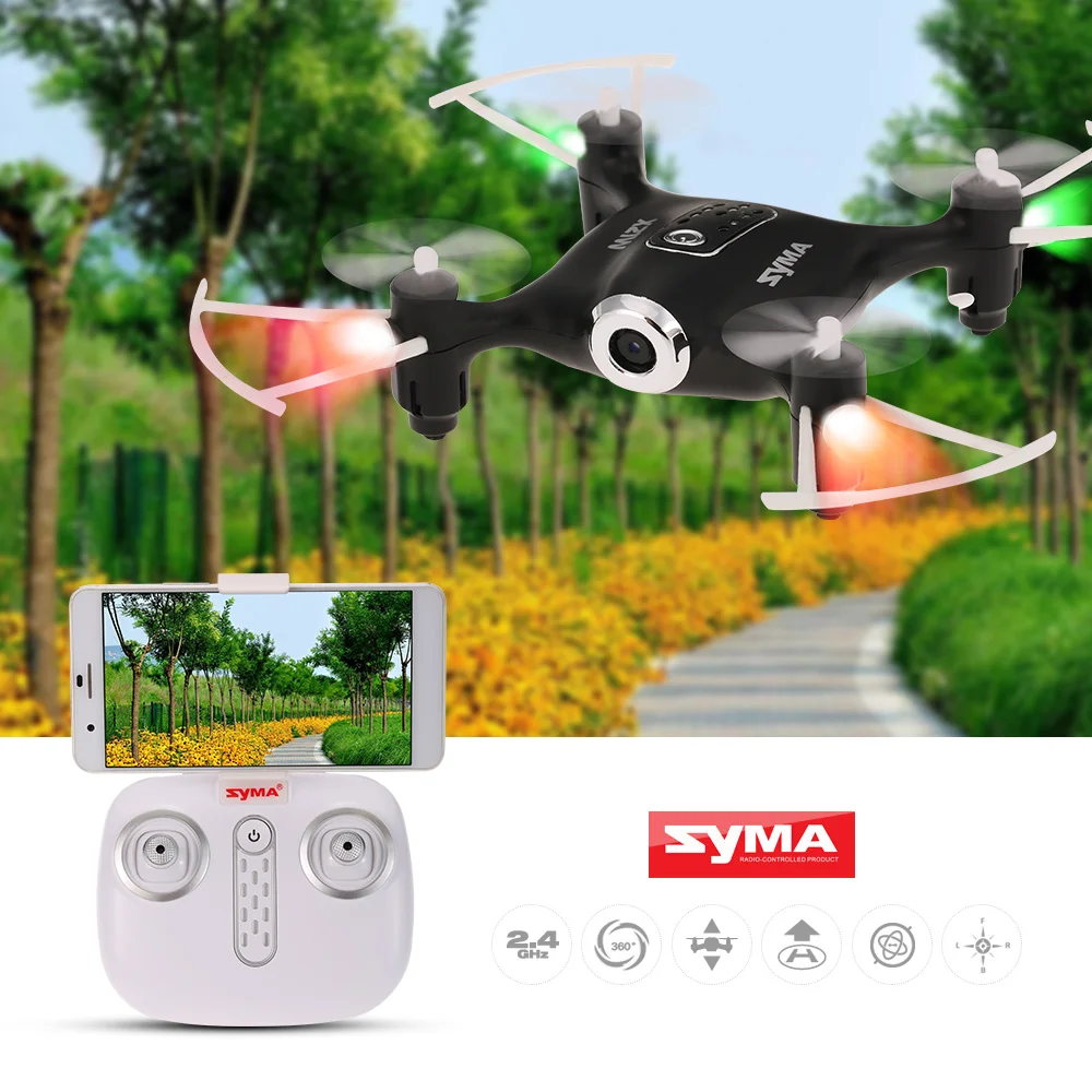 Syma X21W Wifi FPV 720P Camera Drone Barometer Set Height RC Drone Quadcopter Toys APP Phone Control With Battery Controller (6)
