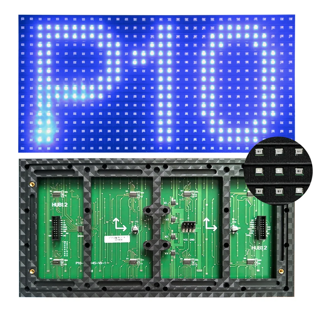 Sime-outdoor P10 LED module blue