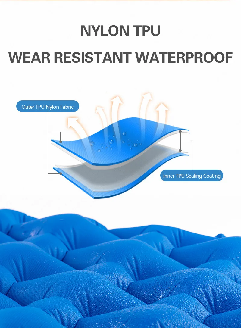 Naturehike Outdoor Camping Mat Inflatable Bag Mattress Ultralight Tent Sleeping Portable Camp Moisture-proof Pad