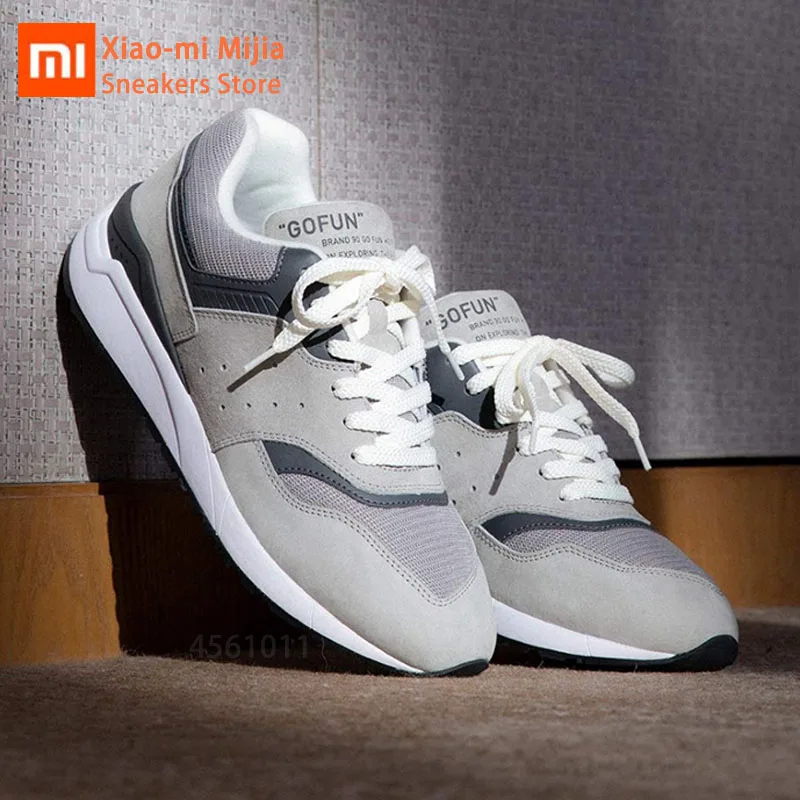 

Xiaomi Mijia 90 points Leather Retro Shoes Casual Sports Shoes Breathable Refreshing Mesh Men's Wear-resistant Running Shoes