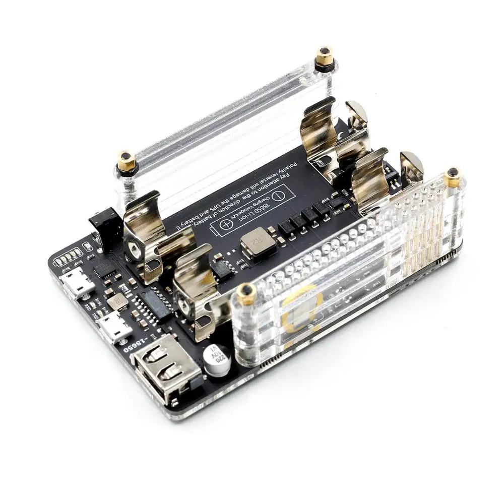 New UPS 18650 Power Extension Board With RTC Serial Port For Raspberry Pi