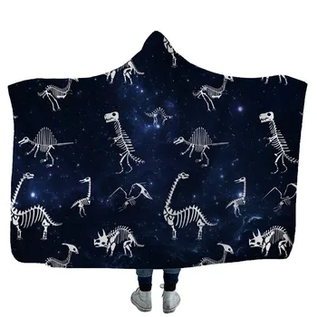 

SOFTBATFY Dinosaur Boy Hooded Blanket Fleece Throw Blanket Dropshipping