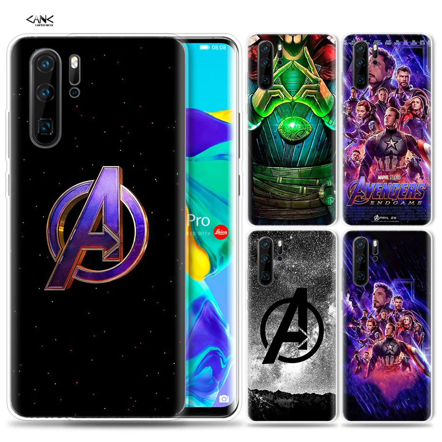 

Case for Huawei P30 P20 P10 P9 Mate 10 20 Lite Pro Mobile Cell Phone Bag P Smart Z 2019 Plus Marvelfan Avengers End game P8 P30P