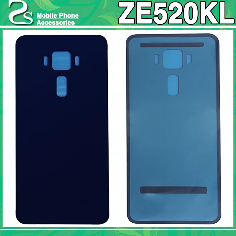 

New ZE520KL Battery Cover For Asus ZenFone 3 ZE520KL Back Cover Rear Glass Door Housing Case With Adhesive