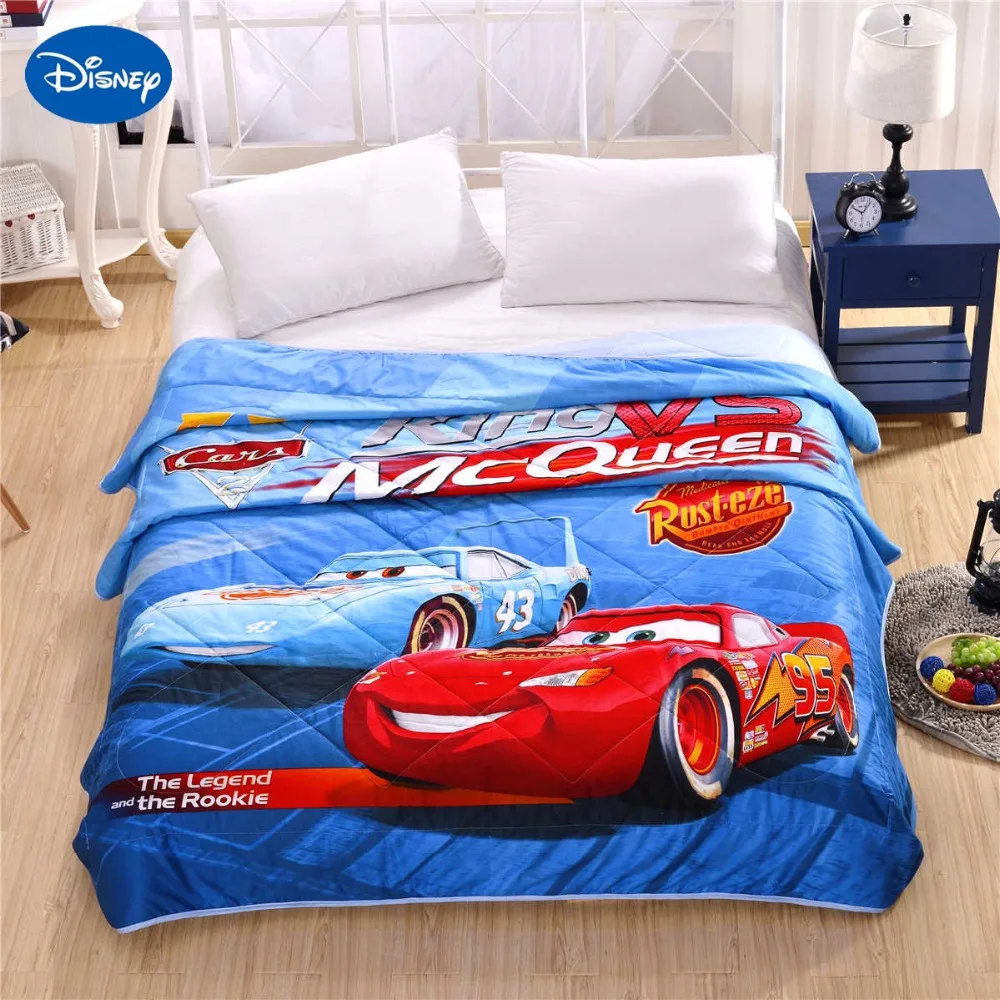 US $47 99 OFF Biru Disney Kartun Mobil McQueen Cetak Musim Panas Selimut Selimut Anak Tempat Tidur Penutup Tempat Tidur Single Twin Penuh Ukuran