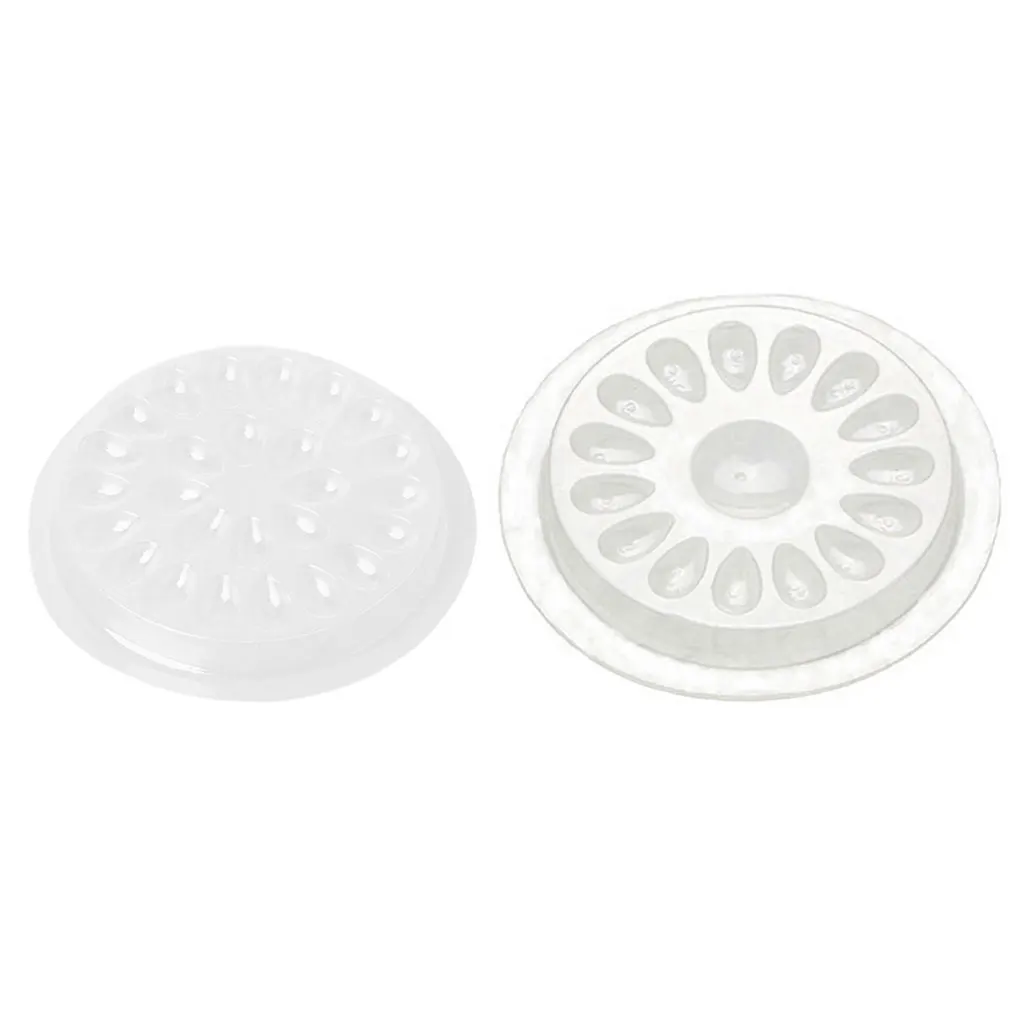 

Plastic Glue Seal Flower Round Shape Pad False Eyelashes Extension Holder Palettes Tools