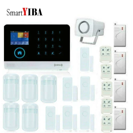 SmartYIBA Wireless APP Control Home Burglar Security Protection Voice Prompt font b Alarm b font Kits