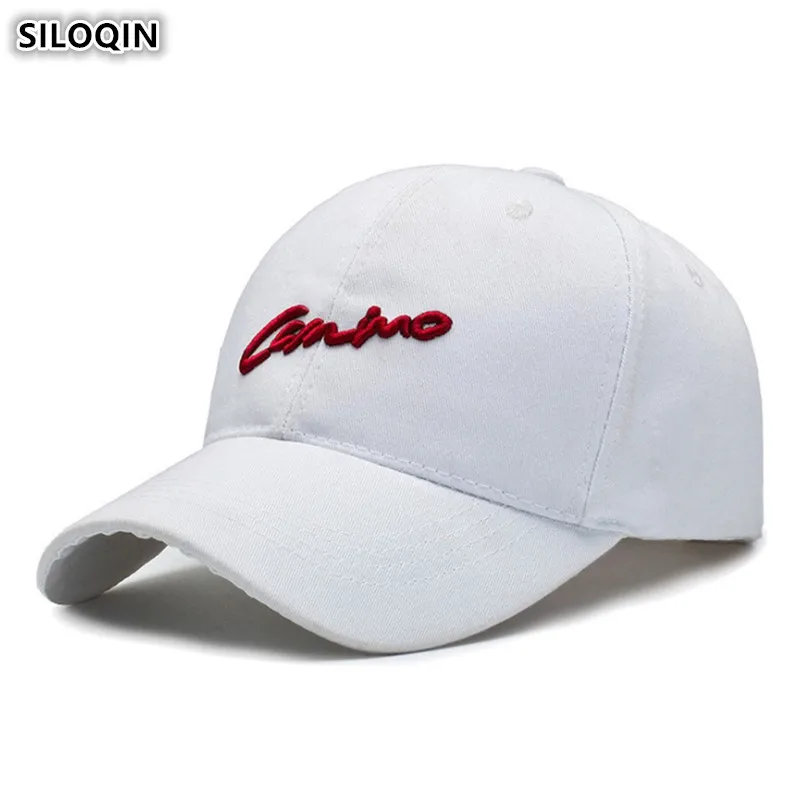 

SILOQIN Adjustable Head Size Men's Cotton Baseball Caps Women's Ponytail Sports Cap Three-dimensional Embroidery Hip Hop Hats