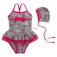VIVOBINIYA/ ; детская одежда для купания для маленьких девочек; Цвет Черный; zebr; детский купальный костюм; комплект летней одежды из 3 предметов для малышей