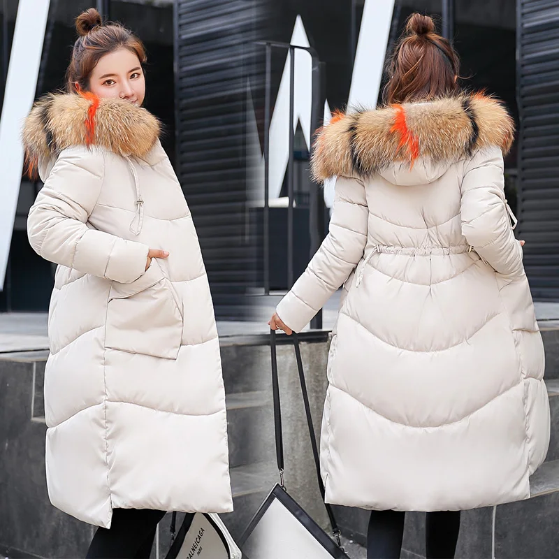 Winter Jacket Women Medium And Long Section Big Fur Collar Cotton Clothing Winter Jacket Women Coats Women Parka 2018 CH778 (28)