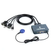 купить! 2-портовый VGA KVM-переключатель KVM-переключатель для компьютера Принтер Smart Box HD Player PS4 Лучший!