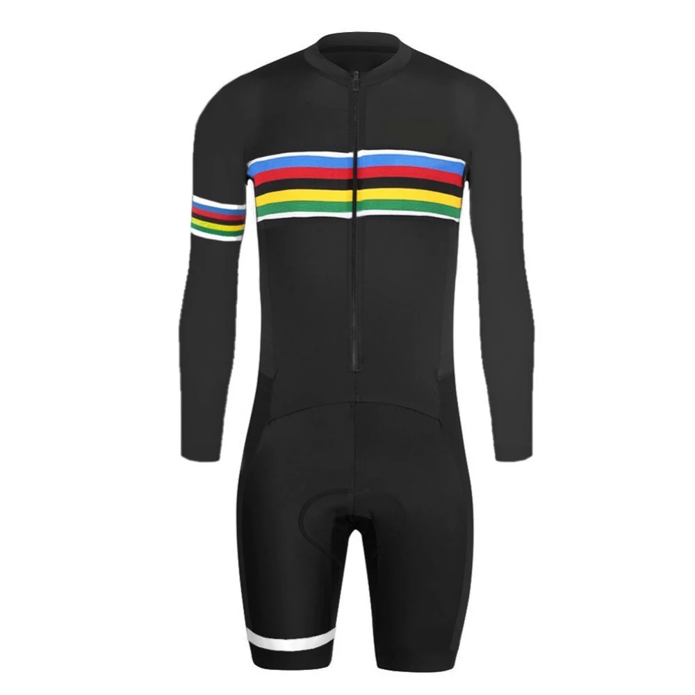 6 Colors Cycling Skinsuit Men's Triathlon Long Sleeve Speedsuit Cycling Clothing Ropa Ciclismo Maillot Active Trisuit Jumpsuit 6 Colors Cycling Skinsuit Men's Triathlon Long Sleeve Speedsuit Cycling Clothing Ropa Ciclismo Maillot Active Trisuit Jumpsuit