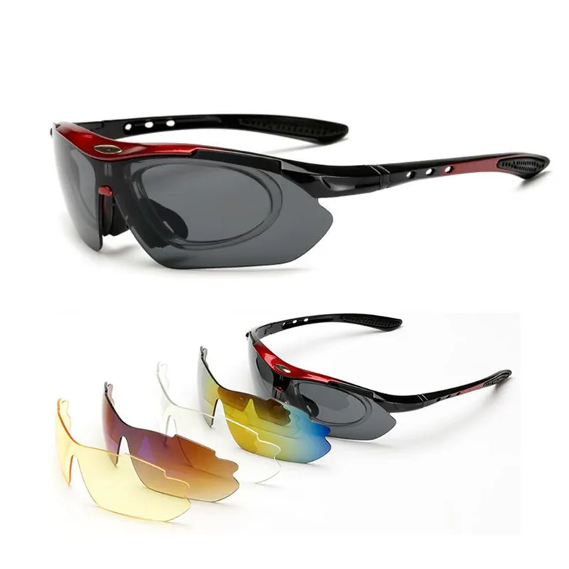 

Protection Goggles Laser Safety Glasses 5 Lens Polarized Sunglasses Eye Spectacles Protective Eyewear Outdoors Sports SunGlass