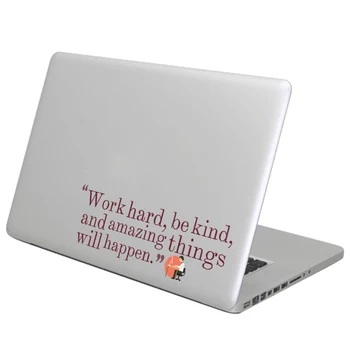 

Work Motivational Quote Laptop Sticker for MacBook Decal Air Pro Retina Touch Bar 11 12 13 15 inch Mac Surface Book Skin Sticker