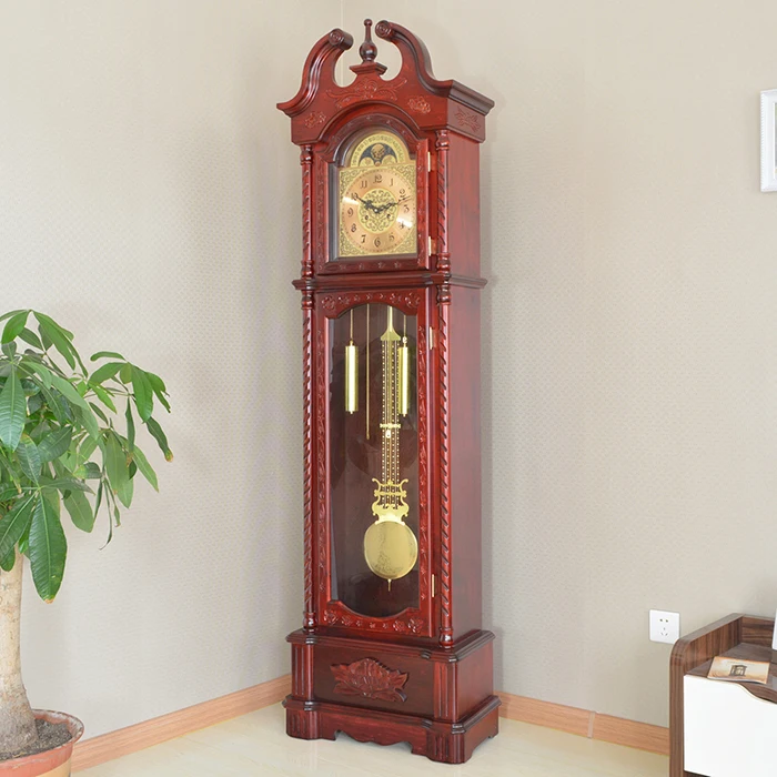 Grandfather Clock Living Room 31 Days Clockwork Movement Mechanical Wood Grandfather Clock Modern Chinese Continental Polaris Bi Clock Mileage Clock Eggclock Brand Aliexpress
