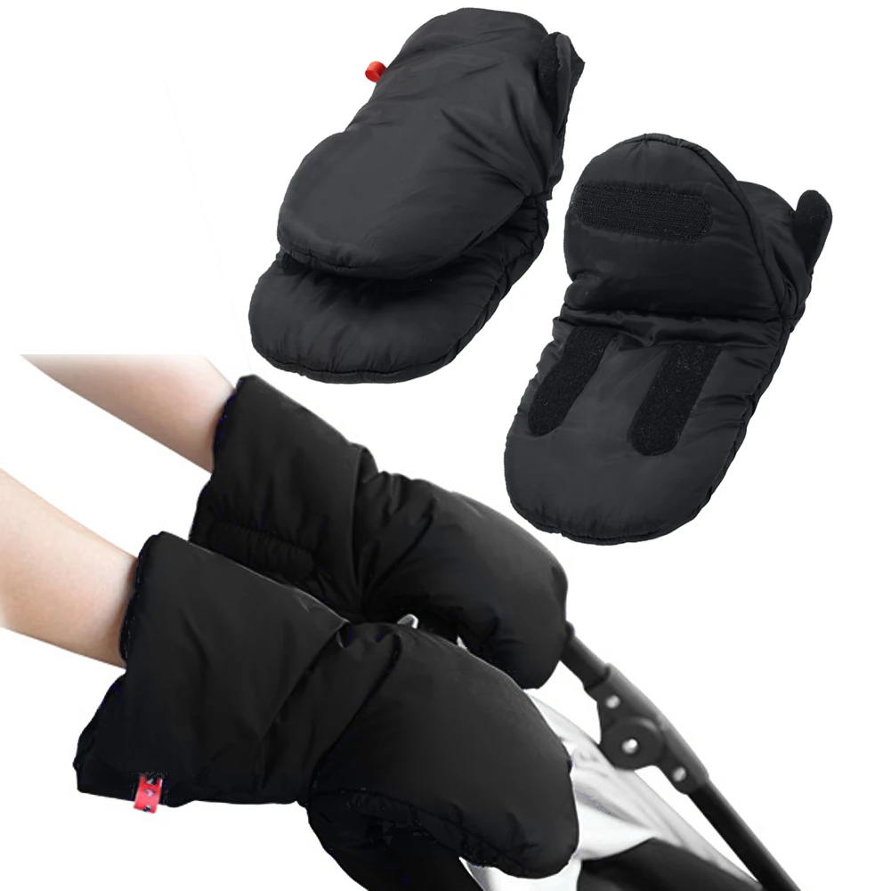 Winter Pram Hand Muff Baby Carriage Pushchair Warm Fur Fleece Hand Cover Buggy Clutch Cart Muff