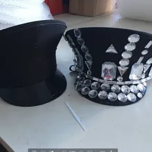 new nightclub security cap breathable uniform black hat party stage performance costume