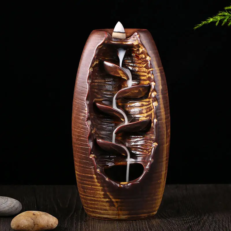 home decor Glazed incense back around every edge tower incense cone
