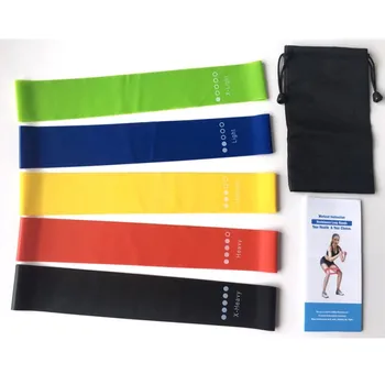

Resistance Bands 5pcs Exercises Yoga Elastic Rubber Loops Fitness Gym Pull Rope Strength Training Expander Workout Equipment