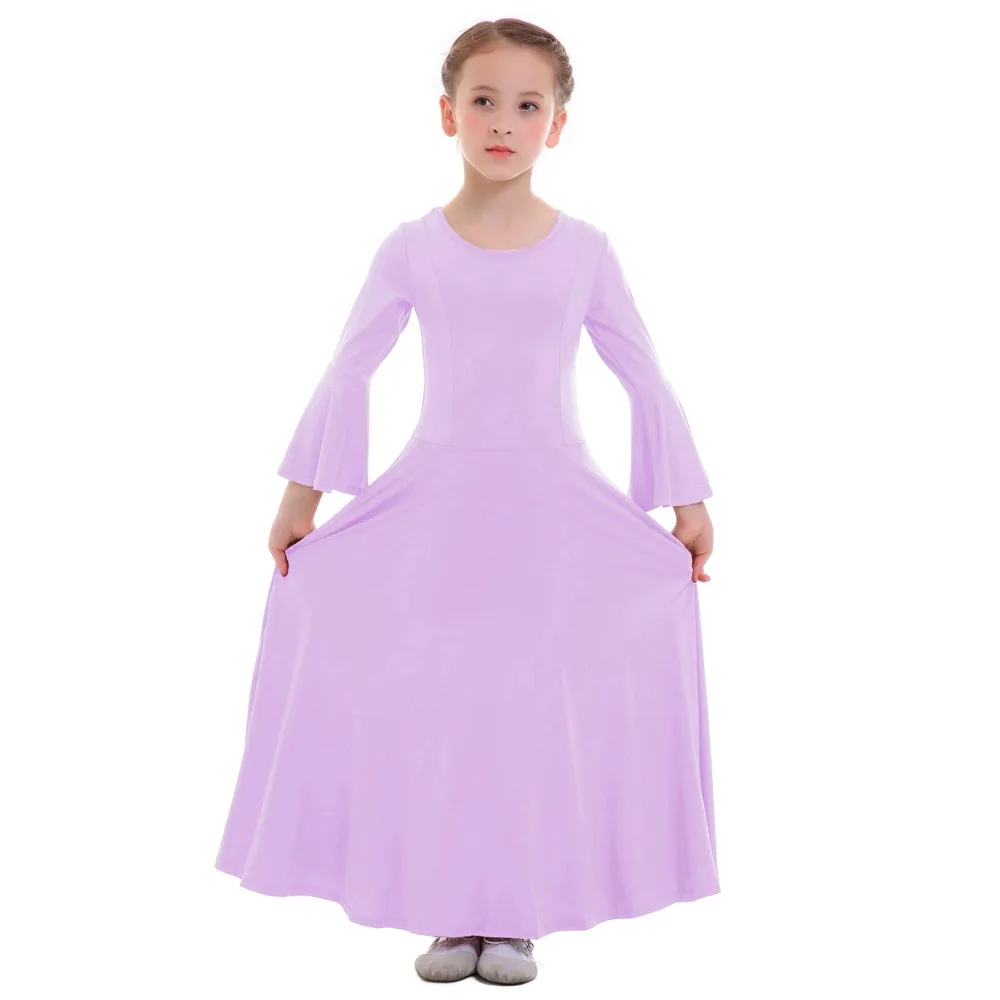 Детское балетное платье; платье для девочек; Плиссированное длинное платье для литургического танца; одежда для отдыха; балетное платье для танцев; Одежда для танцев