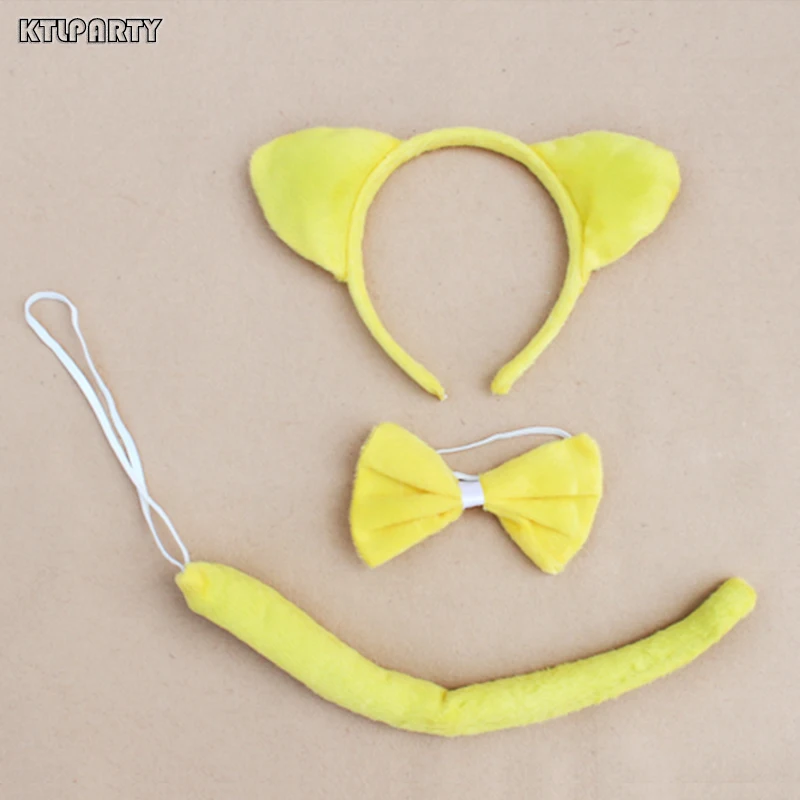 

Animal headband set brown Bear ear headband set for party ,performance,chirstmas and halloween (headband,bow tie ,tail)