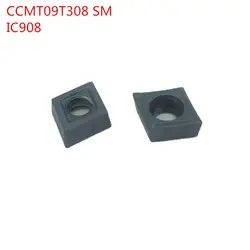 100 шт. внутренние инструменты токарные CCMT09T308 SM IC908 твердосплавные пластины токарный станок Режущий инструмент с ЧПУ Инструменты Tokarnyy